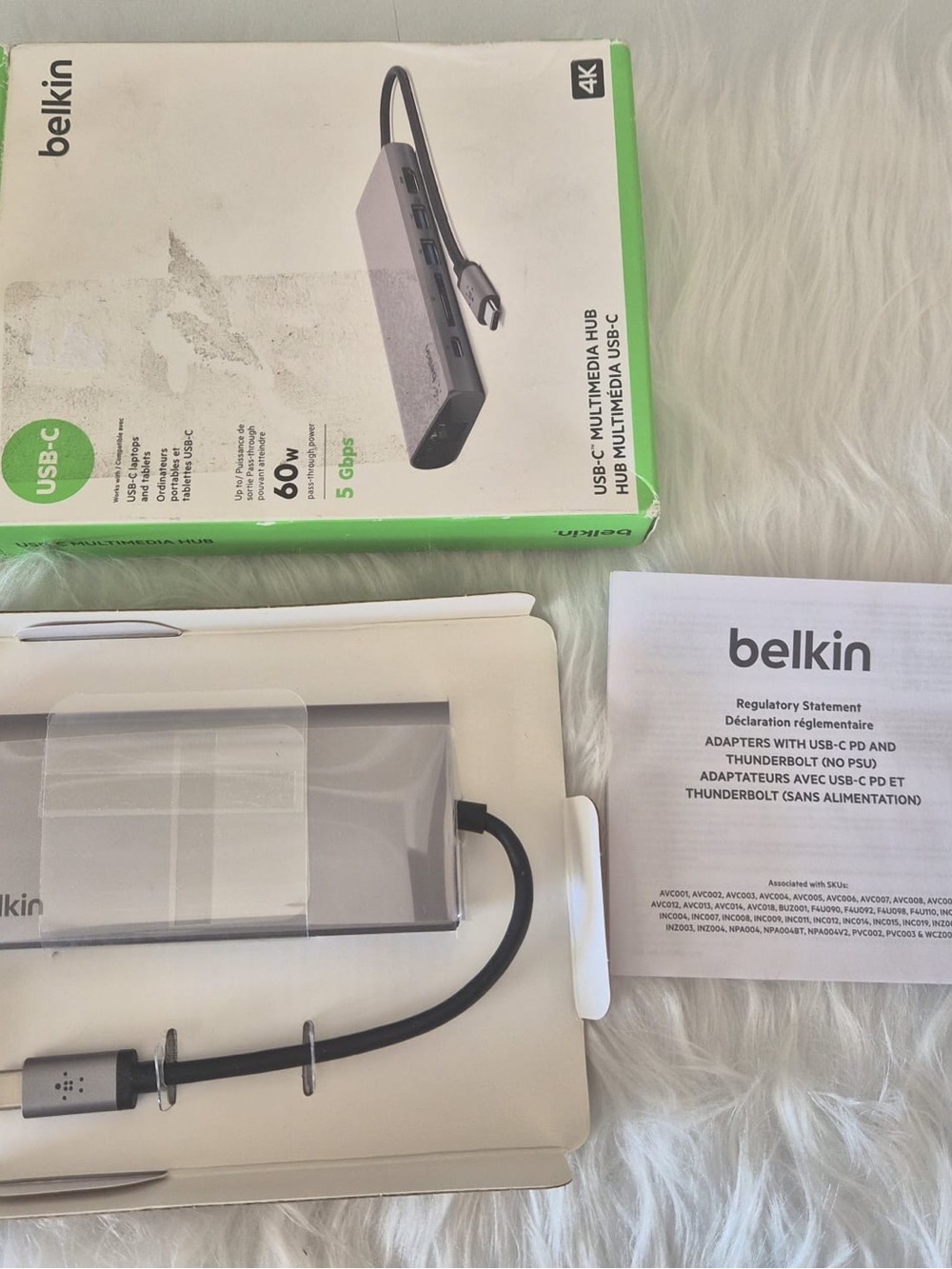 Belkin USB-C Hub / Multiport Adapter (6-in-1) with HDMI, Ethernet & SD - Picture 8 of 10